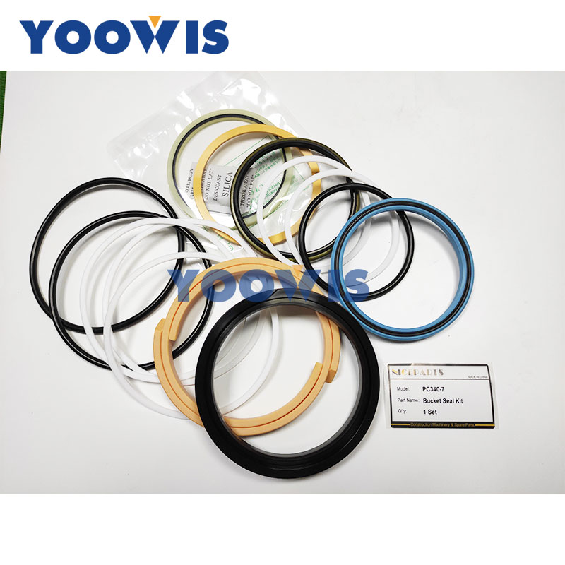 PC340-7 Hydraulic Cylinder Bucket Seal Kit Komatsu Excavator Oil Seals