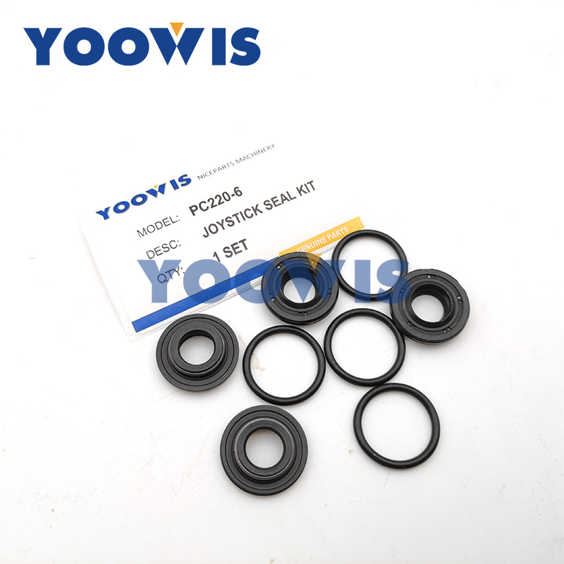 PC220-6 PC220LC-6 Excavator Joystick Seal Kit Komatsu Pilot Valve Oil Seal Repair Kit