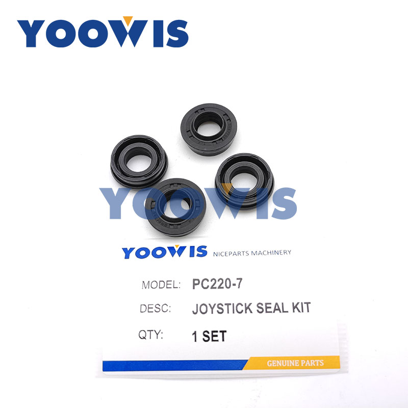 PC220-7 PC220LC-7 Excavator Joystick Seal Kit Komatsu Pilot Valve Oil Seal Repair Kit