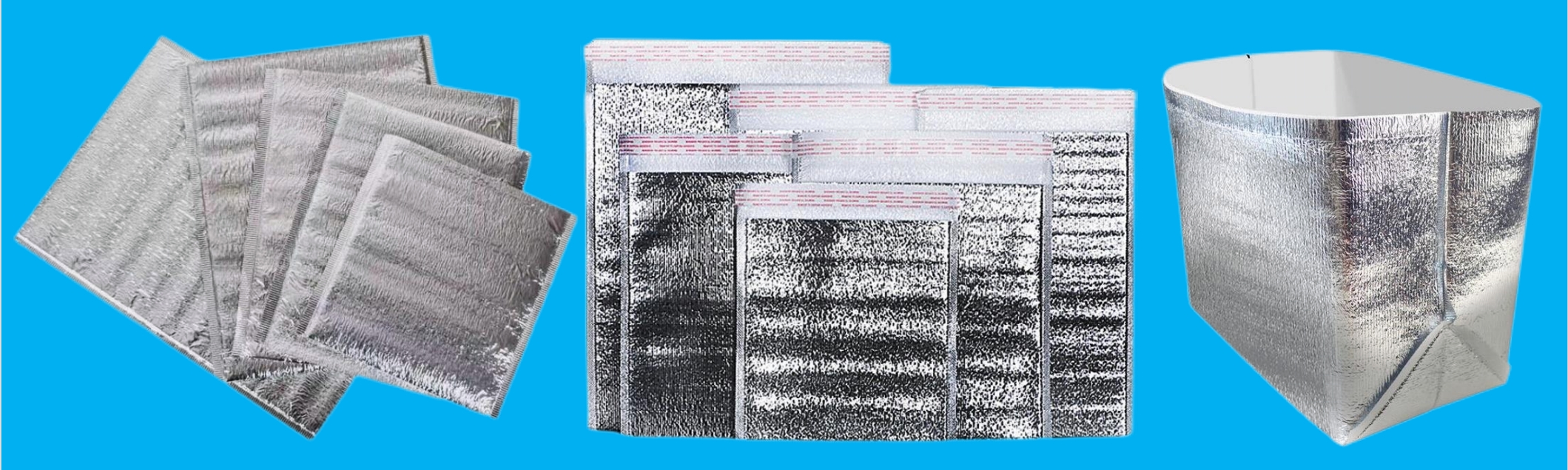 4-Pack Reusable Thermal Insulation Bag Liners - 14x9.2x13.2 In Foil Lining For Takeout, Lunch, Groceries