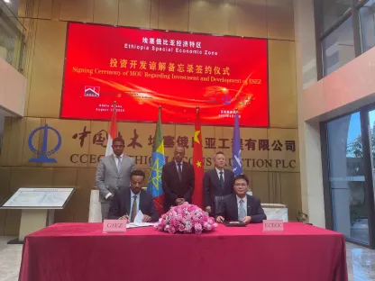 Ambassador Zhao Zhiyuan Attends the Signing Ceremony of the Ethiopian Special Economic Zone