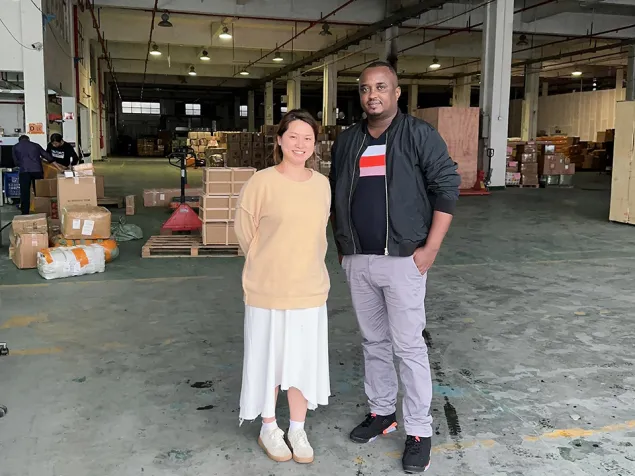 Visit our warehouse with Burundian customers