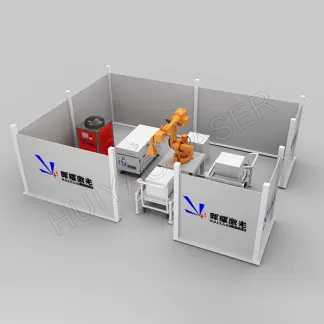 Lithium battery module robot side seal laser welding machine