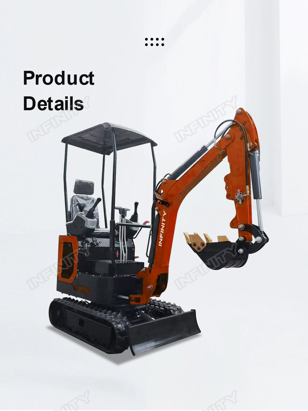 Infinity FE910 Mini Excavator | 1-Ton Mini Excavator with Pilot