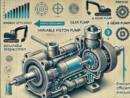 Advantages of Using a Variable Piston Pump Over a Gear Pump in Mini Excavators