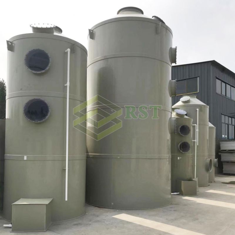 Electroplating acid mist/alkaline mist treatment