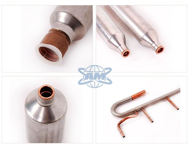 Why are the production machines for copper and steel mufflers different?