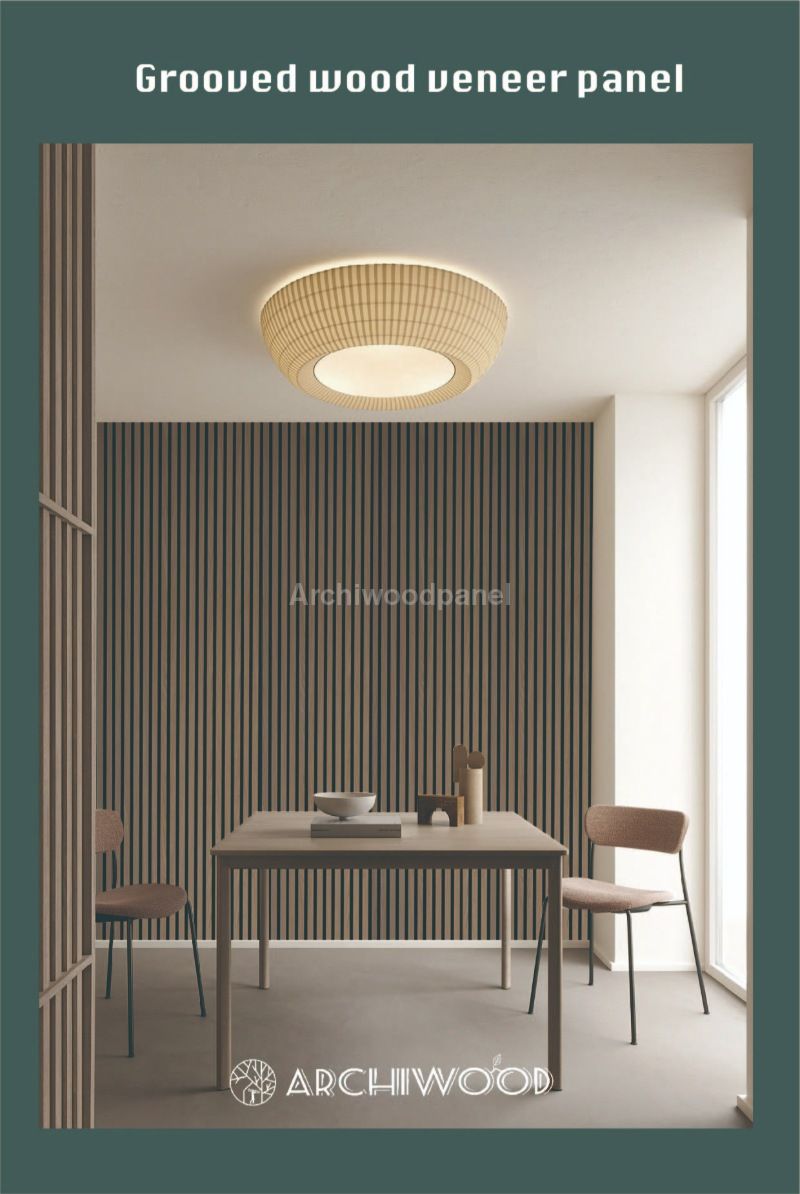 Grooved Wood Veneer Panel