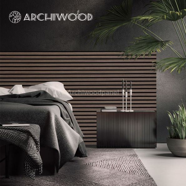 Grooved Wood Veneer Panel