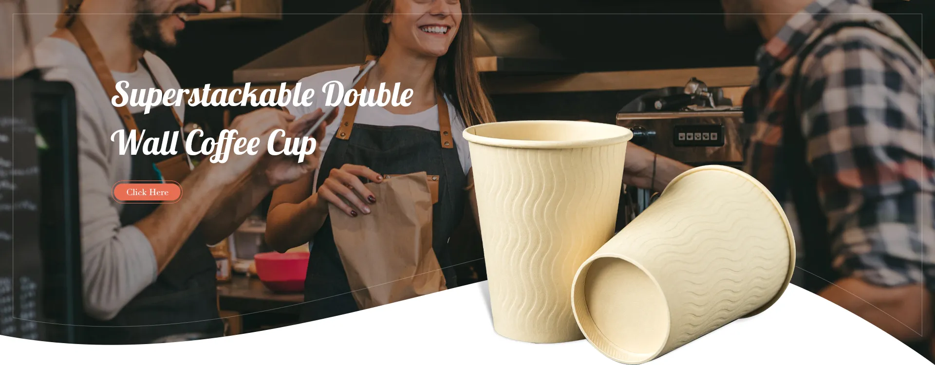 Superstackable Double Wall Coffee Cup