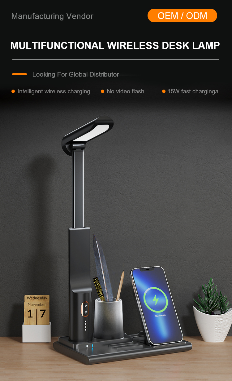 JMKSmart Multifunction Wireless Charging and Desk Lamp