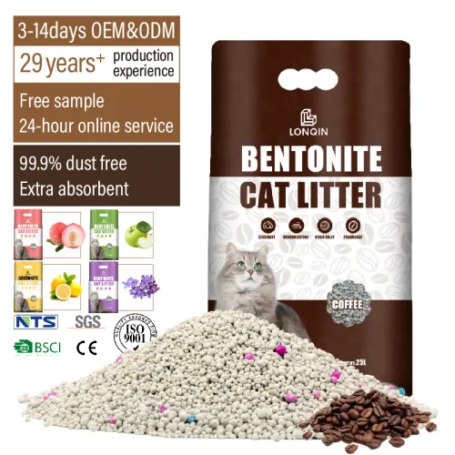 25L Lemon Lavender Bentonite Cat Sand Made in China