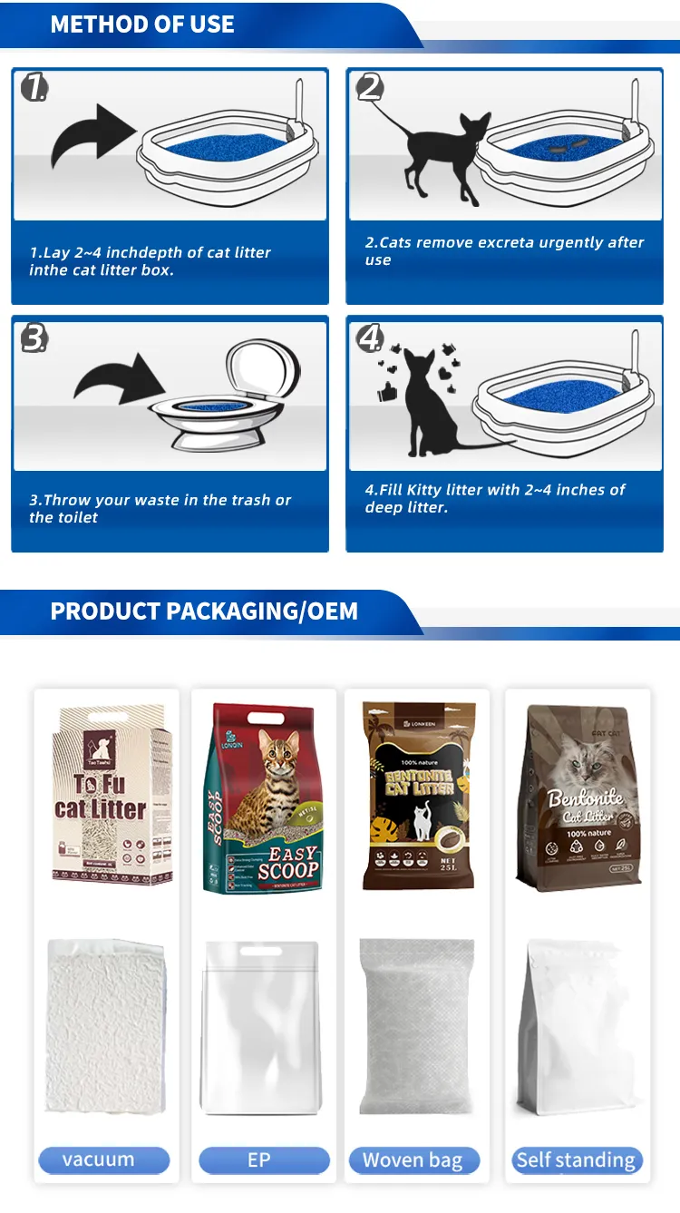 Wholesale Premium Super Absorbent Millet Tofu Cat Litter