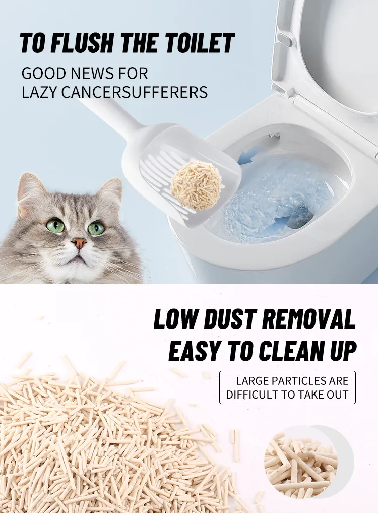 Factory Wholesale Custom 6L Premium Dust Free Tofu Cat Litter