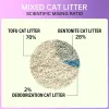 Pabrik China 10kg Kotoran Kucing Bentonit Gumpalan Kuat Bebas Debu