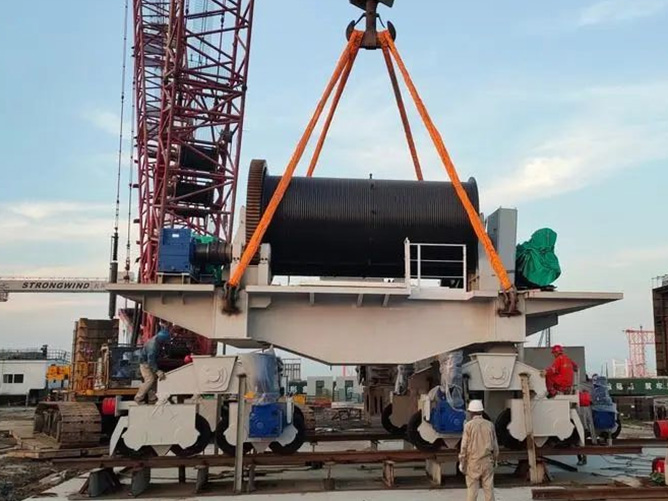 Construction Project Shanghai Wanke - Hanging multi-controlled electric hoist