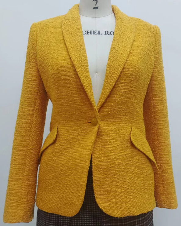 one-button suit for women