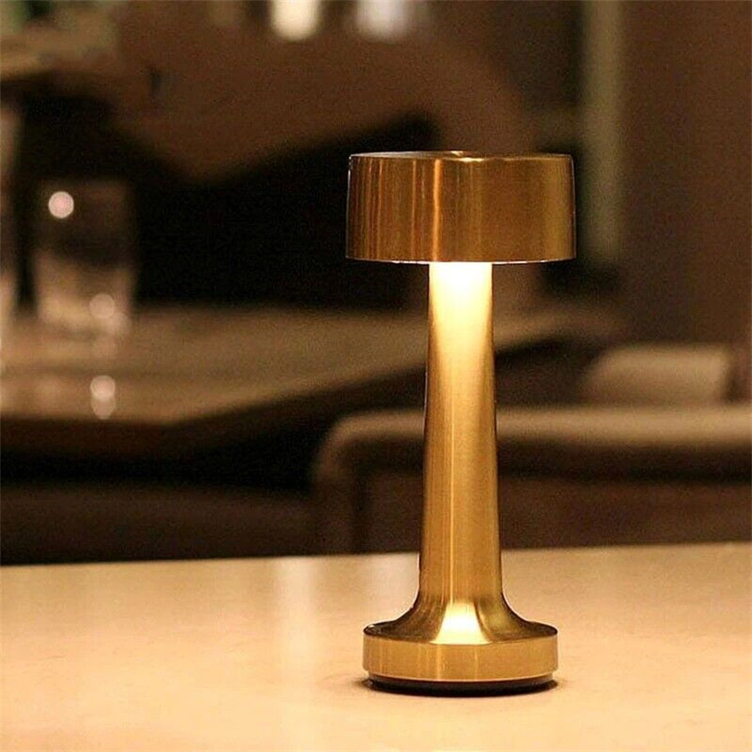 Rechargeable LED Table Lamp with Dimming Capability