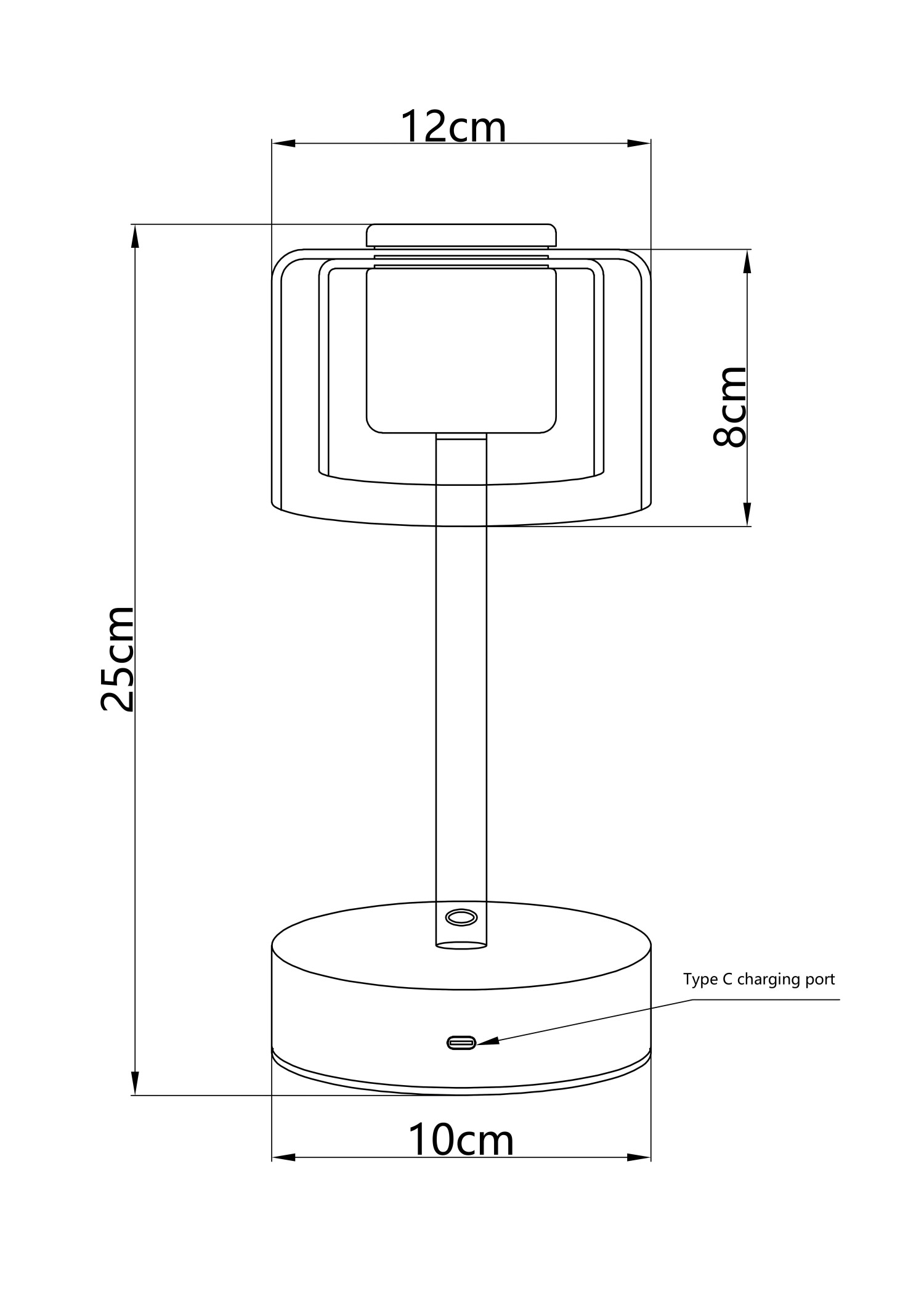 LOVE BRIGHT Cordless Table Lamp ATL040