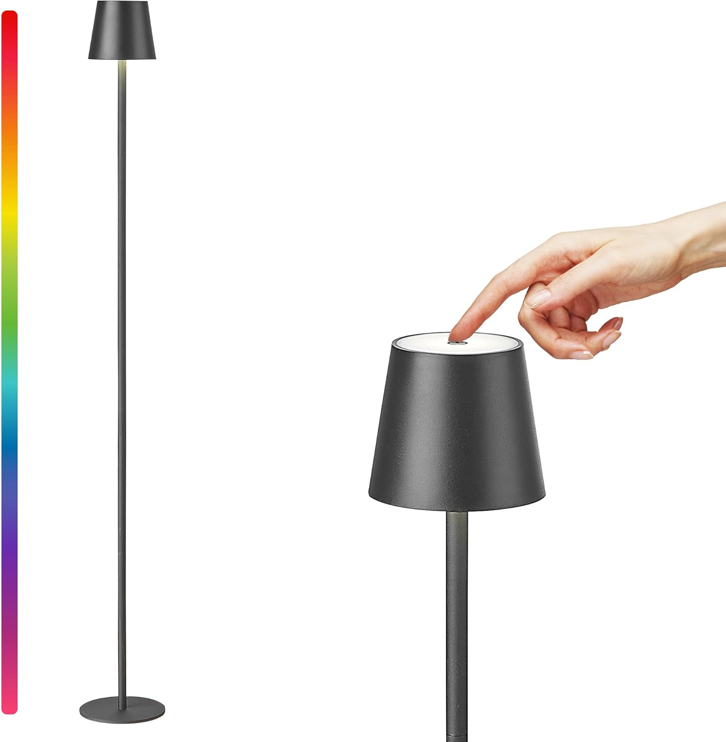 RGB Adjustable Height Rechargeable Lamp