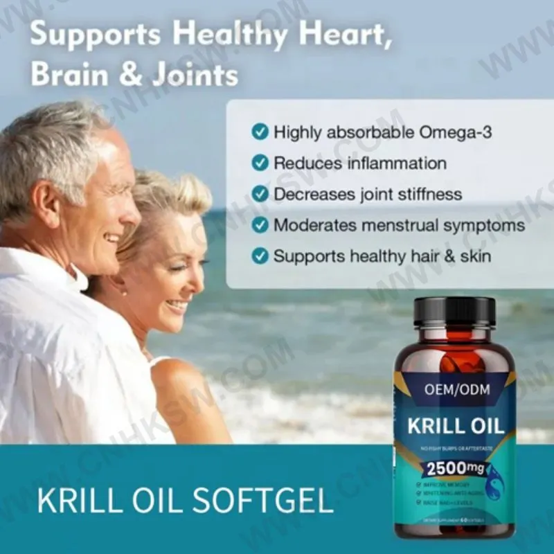 Omega-3s EPA, DHA, Astaxanthin and Phospholipids Antarctic Krill Oil