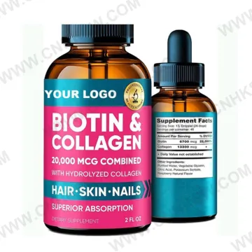 Natural Hair Growth Essential Biotin Collagen Liquid Drops Vitamin For Hair Growth Liquid Collagen Drink 