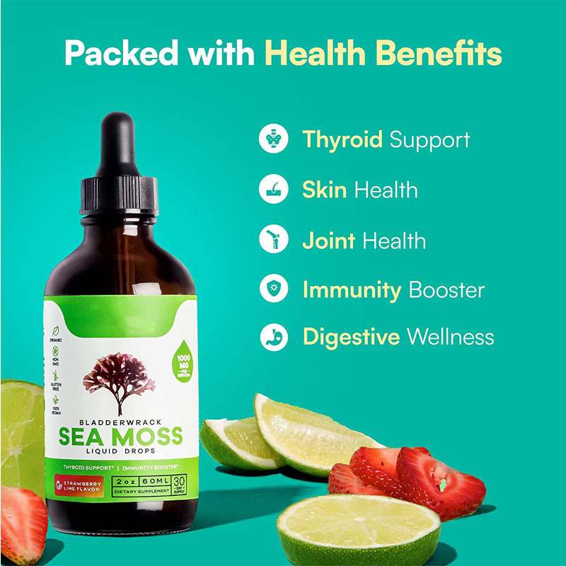 Seamoss drop Ultra-Strength Bladderwrack Immunity Booster, Support Skin, and Joint Health