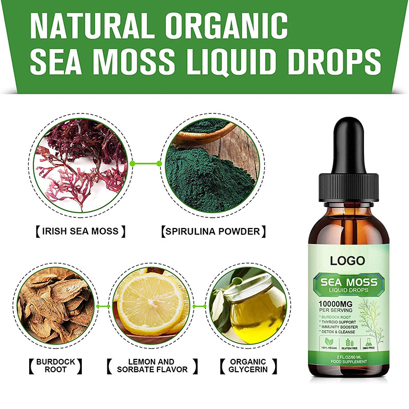 Seamoss drop Ultra-Strength Bladderwrack Immunity Booster, Support Skin, and Joint Health