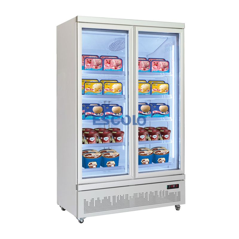 Commercial Upright Freezer Showcase Ice Cream Freezer