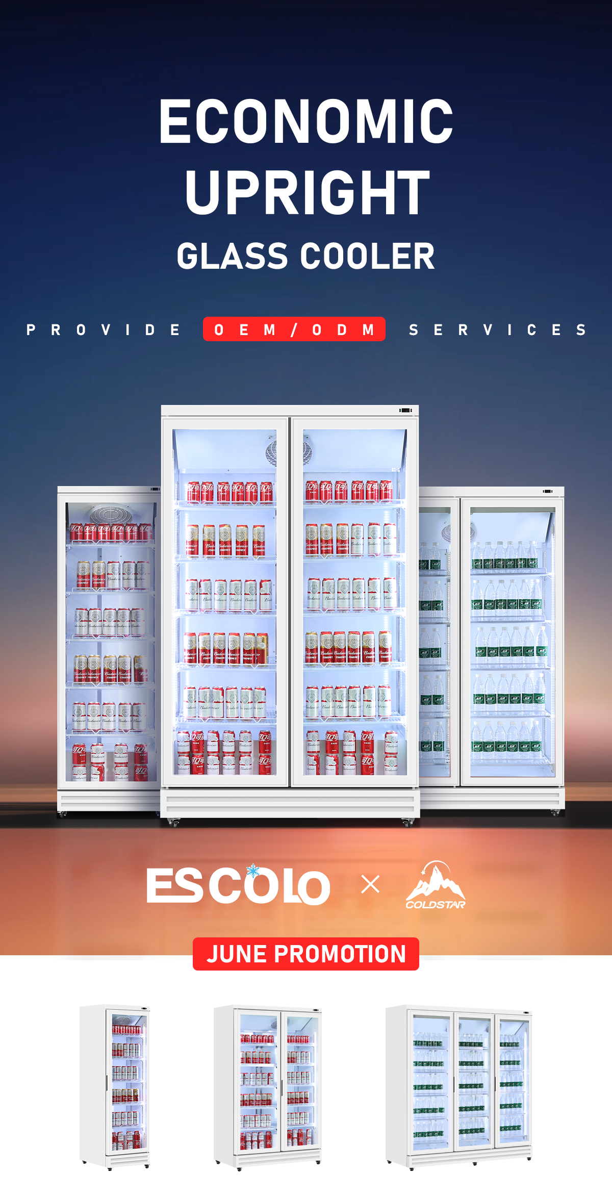 ESCOLO Launches New Economy Series Commercial Refrigerators – Affordable, Reliable, and Built for Business Success