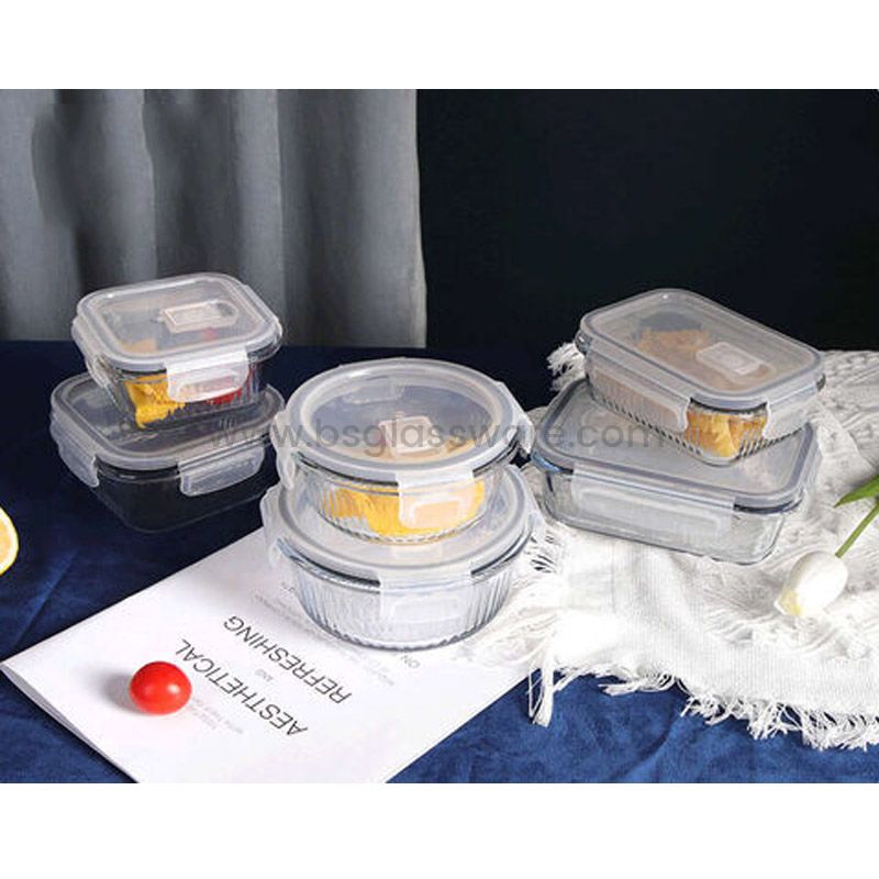 Glass lunch box container