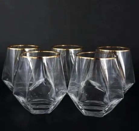 Customized Gold Plated Glass Cups