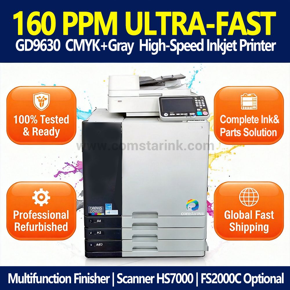 Renewed Riso Comcolor GD9630 GD7330 Printers, Good Condition