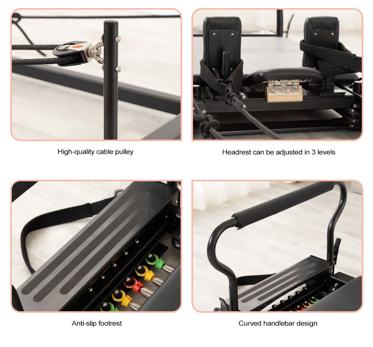 Pull-Out Portable Aluminum Pilates Reformer