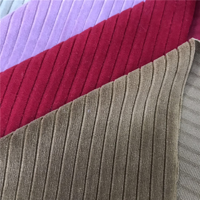 wales weave stripe knit corduroy fabric