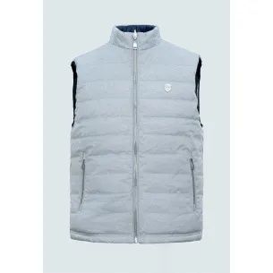 REVERSIBLE VEST WITH FAKE DOWN