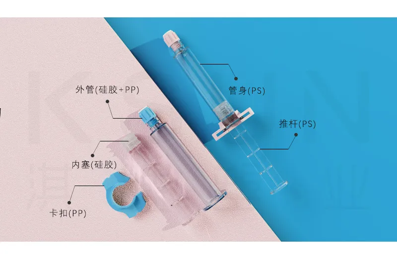Hyaluronan 5ml Plastic Push Back Cosmetic Syringe,Cosmetic Syringe