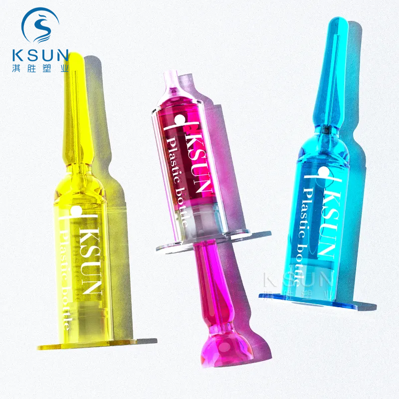 4ml Transparent PS Ampule Bottle Cosmetic Syringe