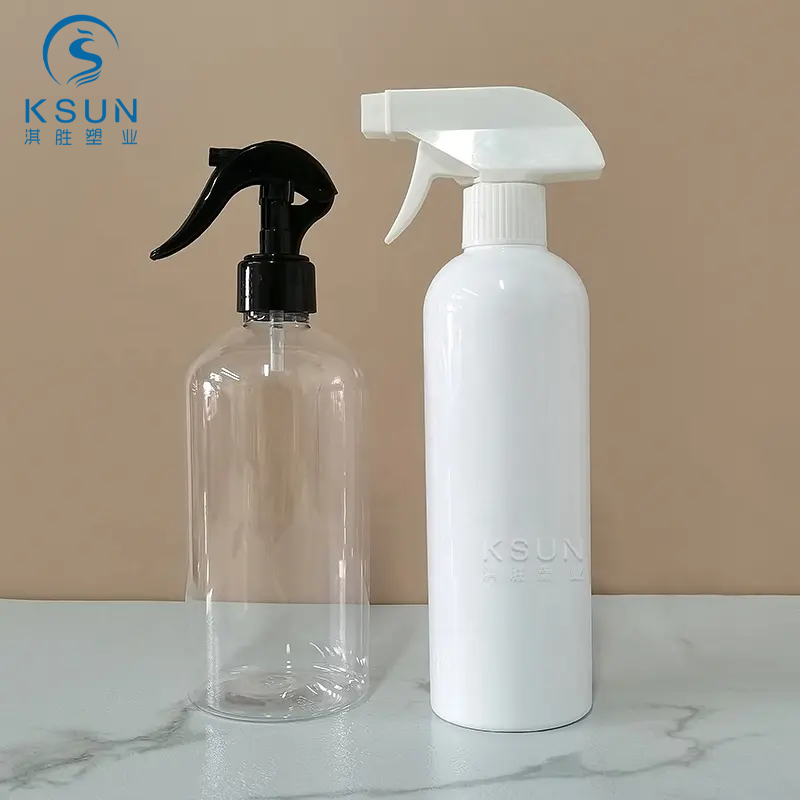 500ml White PET Plastic Trigger Spray Bottles