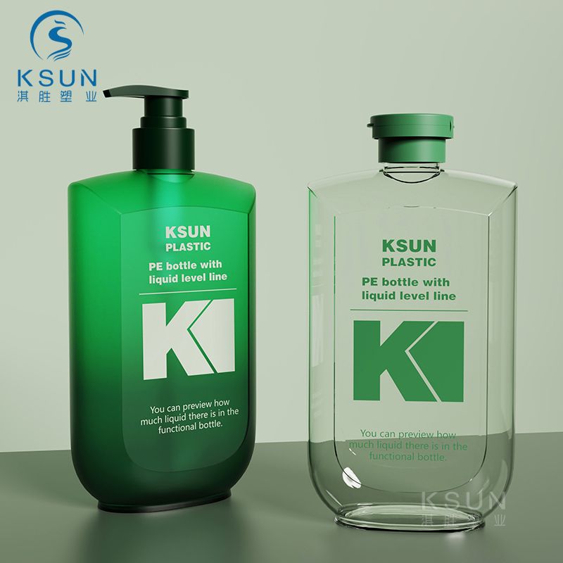 Luxury Custom PET 500ml Green Shampoo Bottles