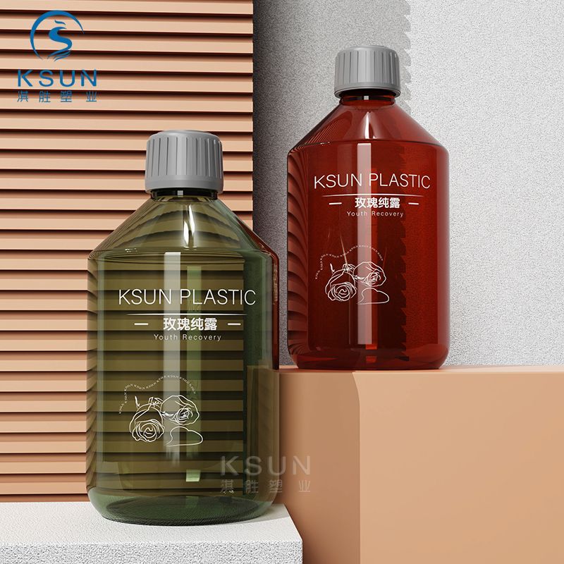 Luxury 500ml Black Shampoo and Conditioner Bottle