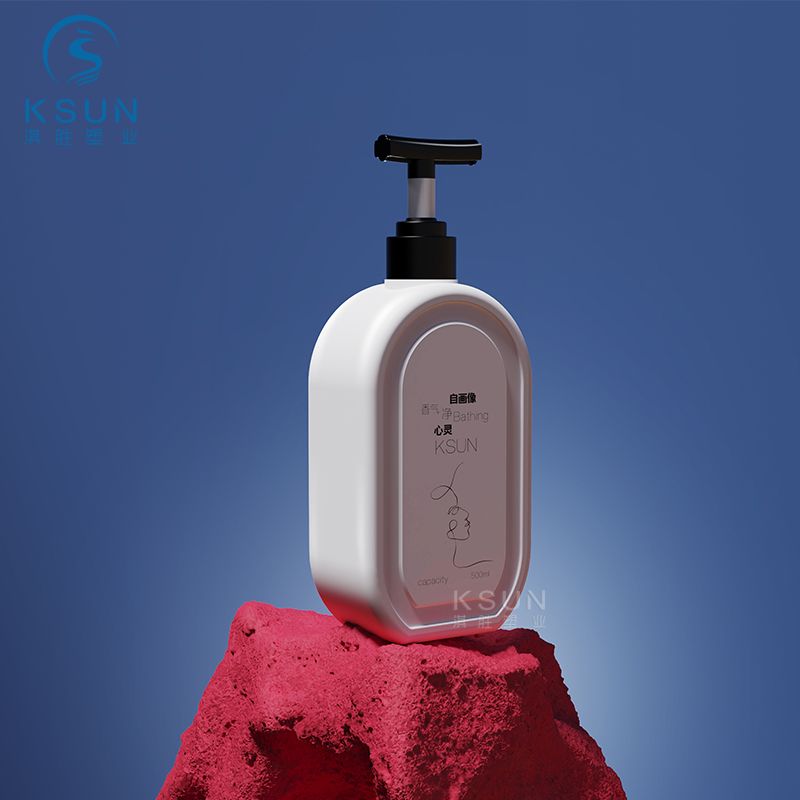 500ml PE Shampoo Bottle for Body Washing