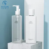 Empty 180ml Triangle PET Lotion Pump Bottle