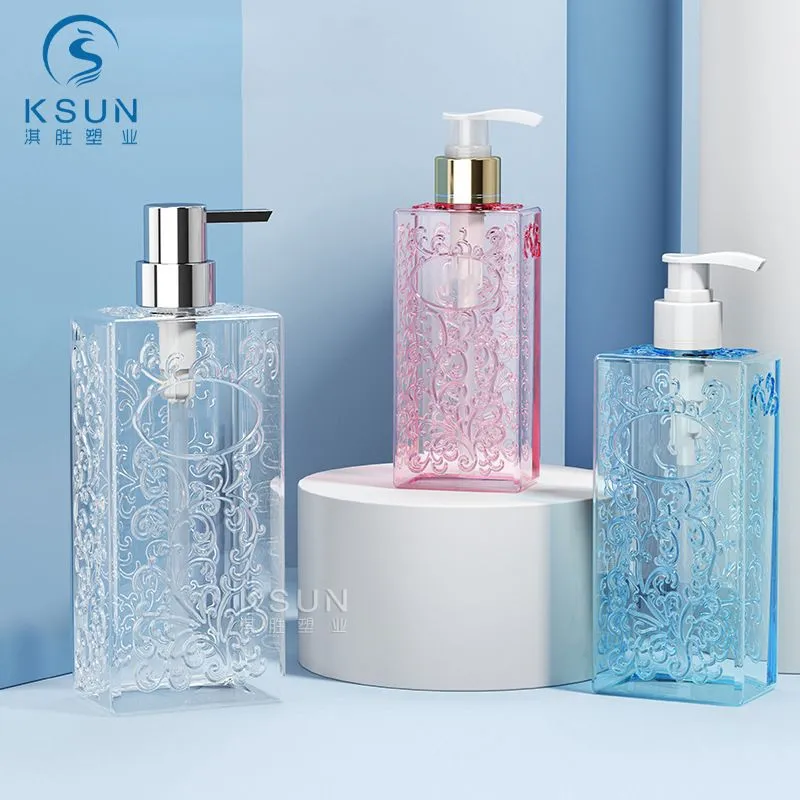 Luxury PETG Arabesque Shampoo and Conditioner Bottle