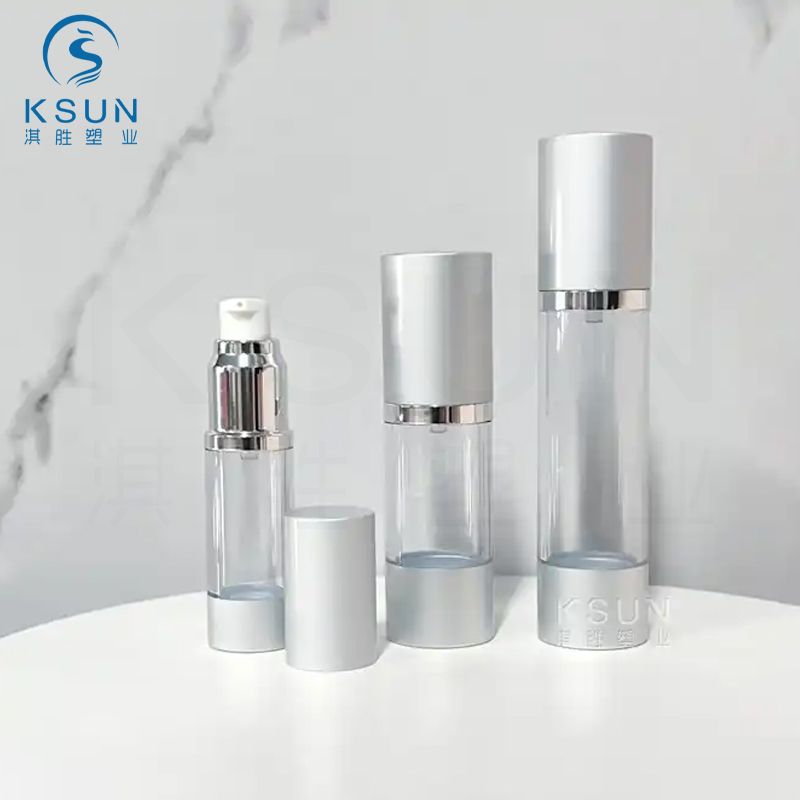 Luxury Gold Sliver Airless Lotion Pump Bottle