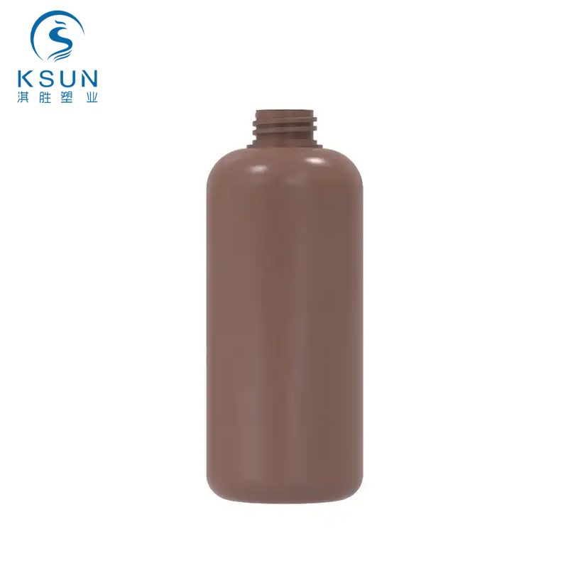 500ml HDPE Brown Black Shampoo Container Bottle