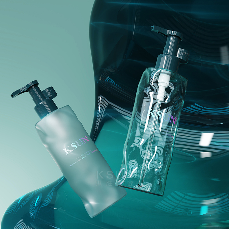 PETG Wave Shape Shampoo Bottle