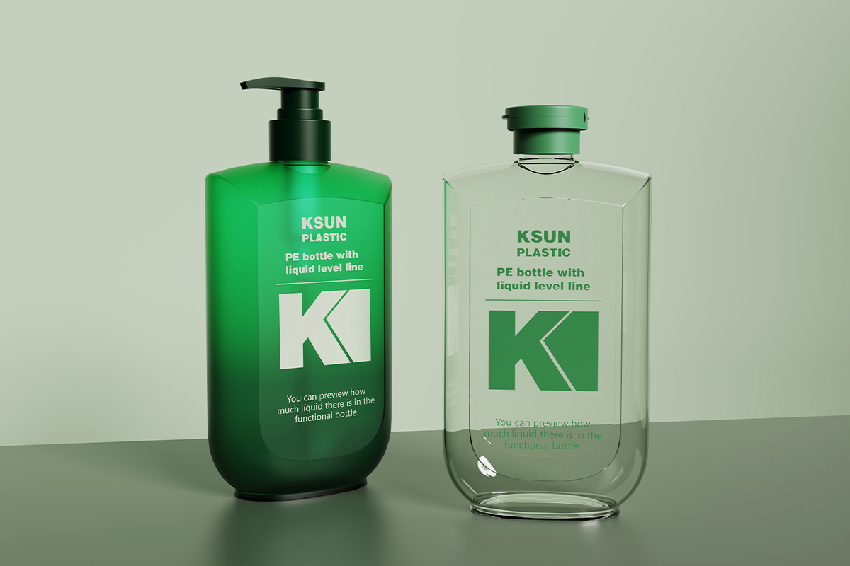 Luxury Custom PET 500ml Green Shampoo Bottles