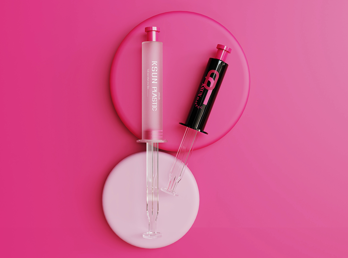 5ml plastic cosmetic syringe