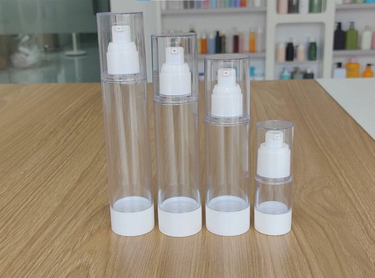 Custom Logo Plastic Airless Pump Bottle